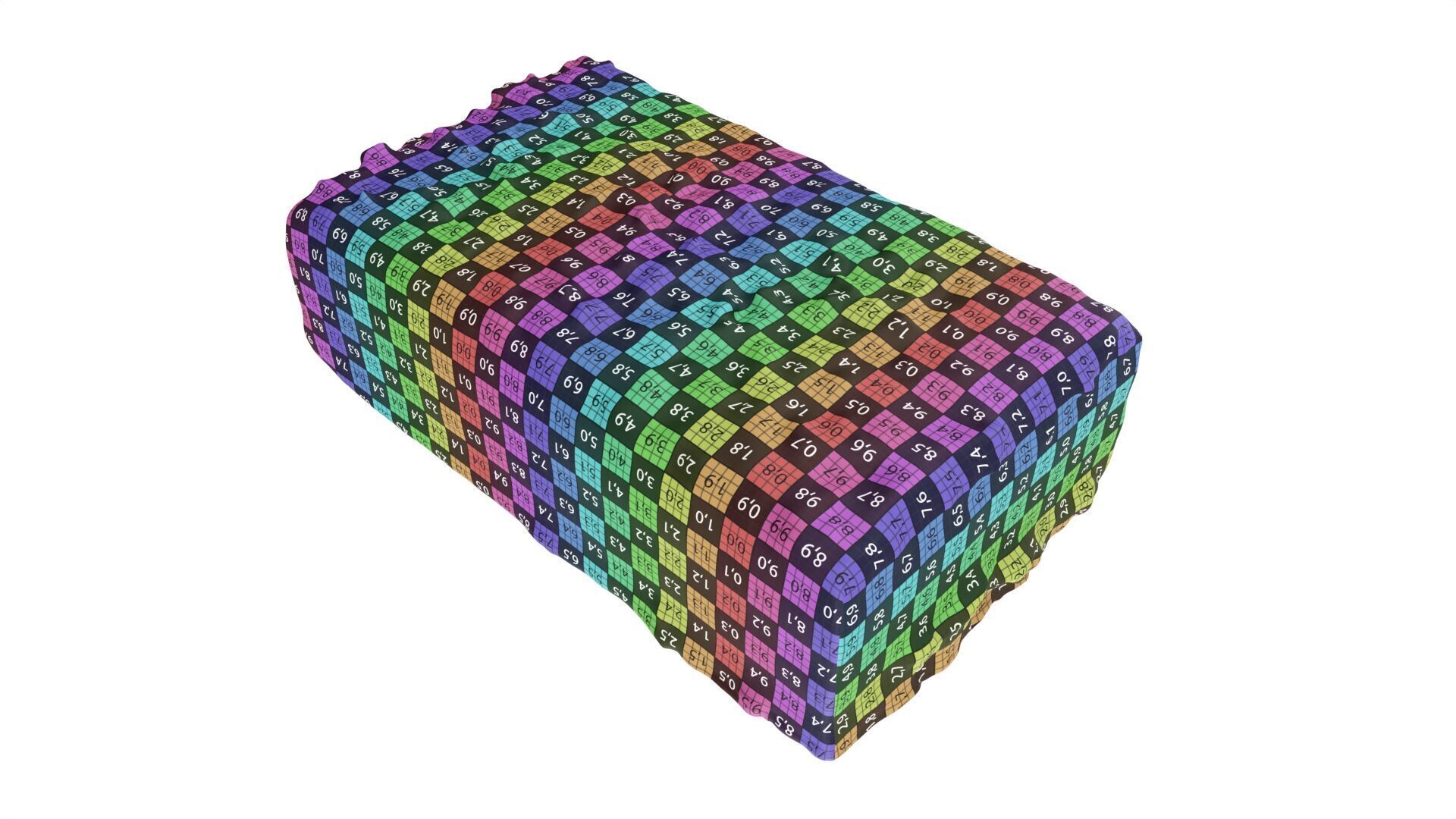 Honey cake piece Low-poly 3D model_8