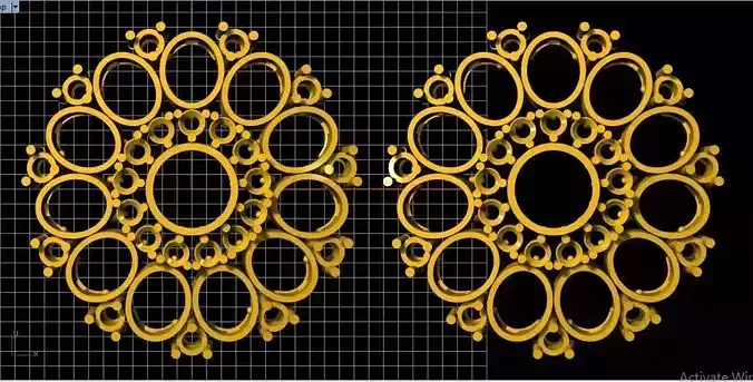 Studs Earrings 3dm file