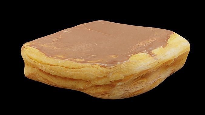 Chocolate Pudding Coffee Cake Low-poly 3D model