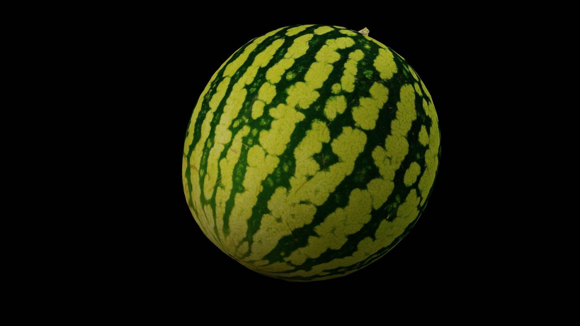 Watermelon Fruit Low-poly 3D model_5