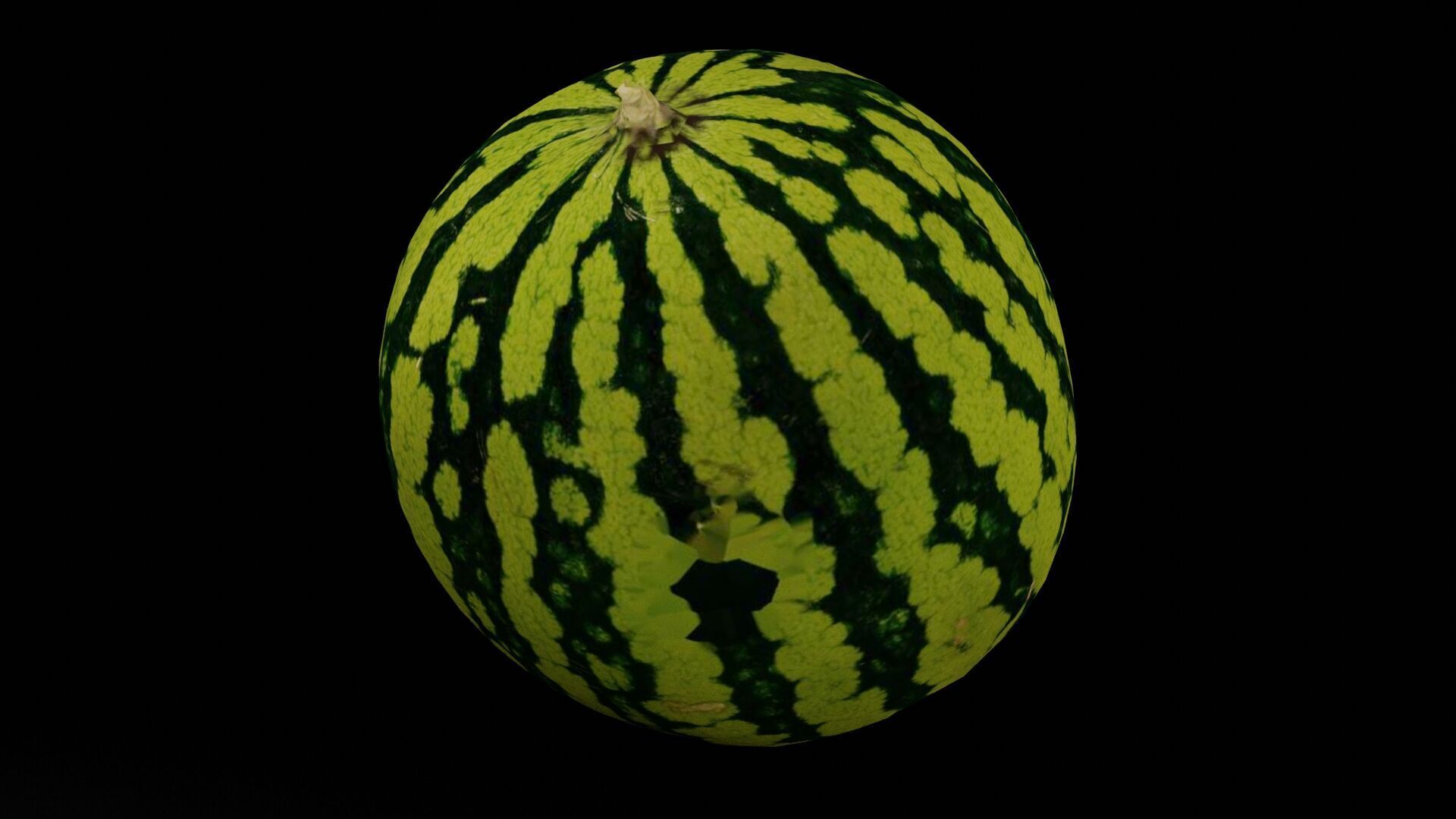 Watermelon Fruit Low-poly 3D model_2