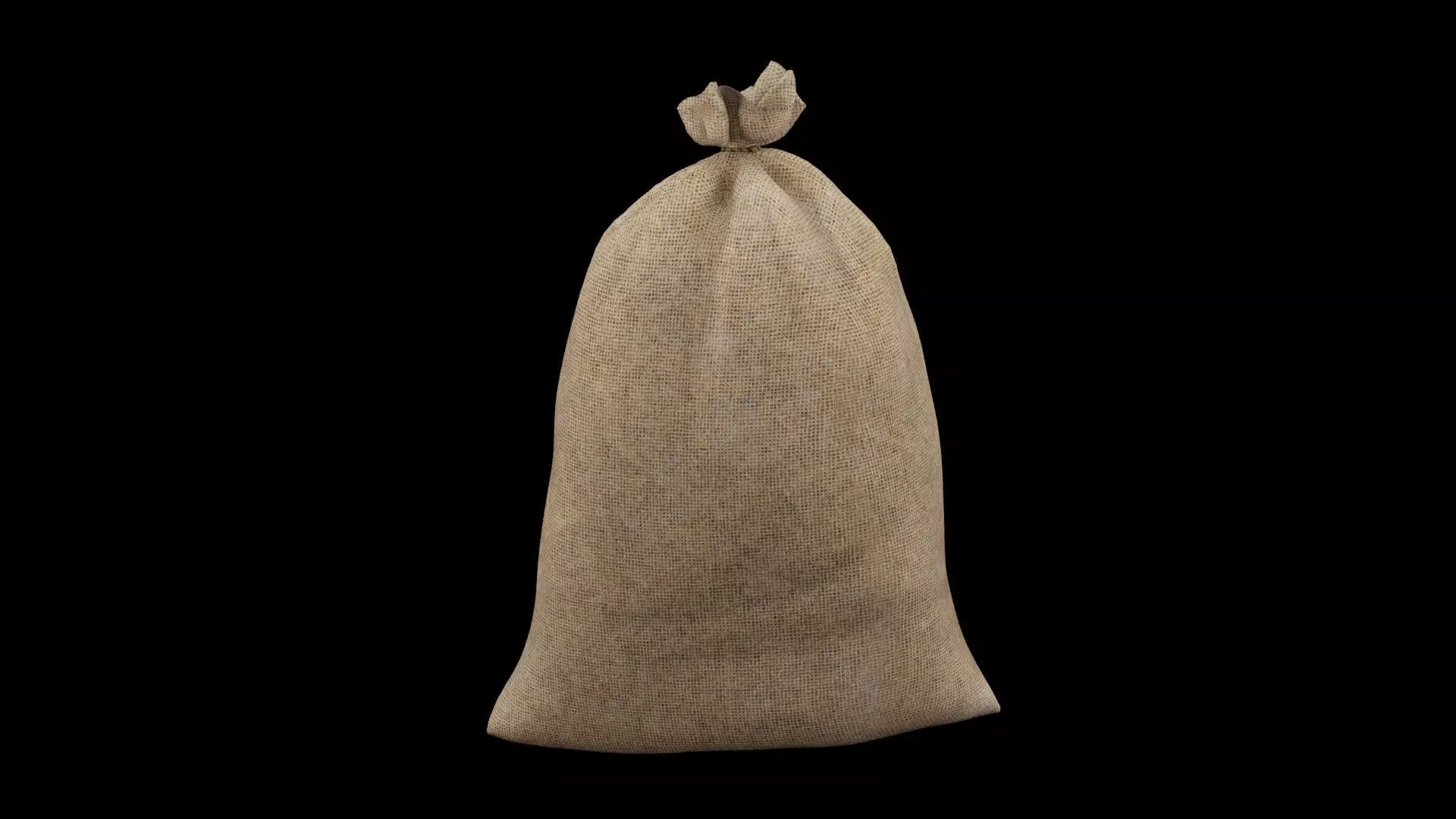 Sack of Potatoes Low-poly 3D model_0