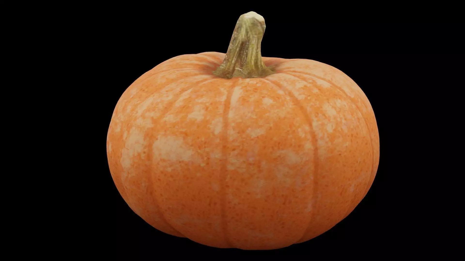 Pumpkin Fruit Low-poly 3D model