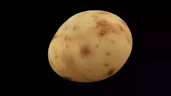 Potato Vegetable Low-poly 3D model