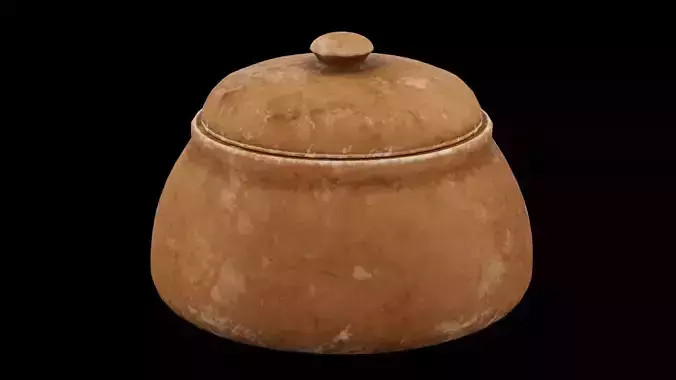 Cooking Pot Kitchen Low-poly 3D model