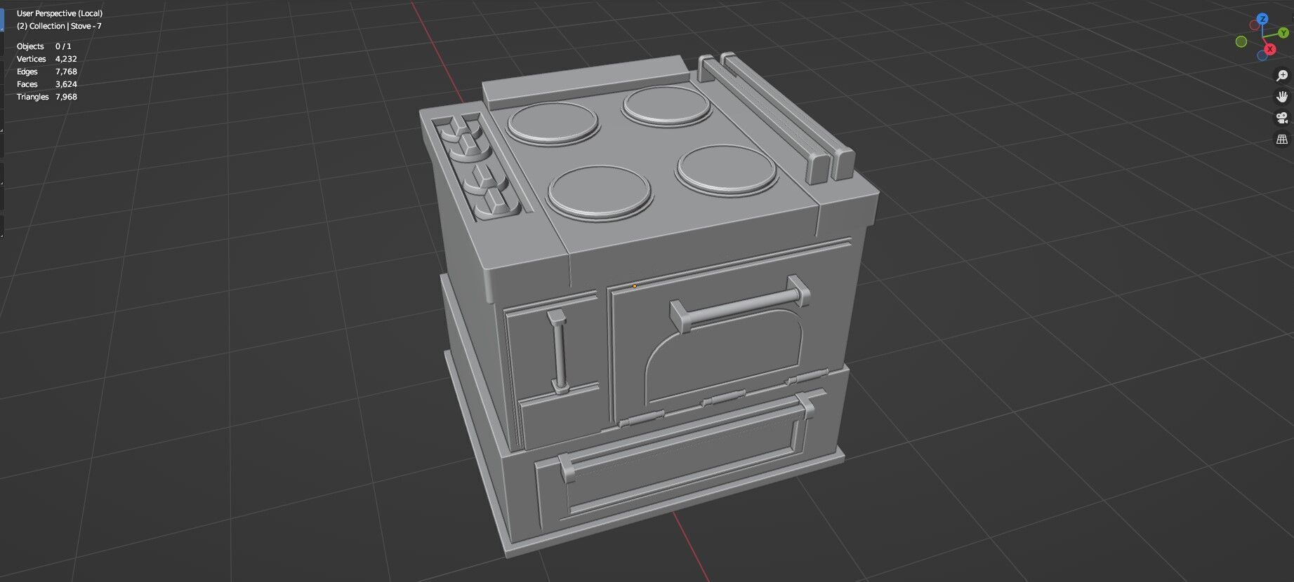 Low Poly 20 Gas Stoves Pack - Game Ready - Untextured Low-poly 3D model_59