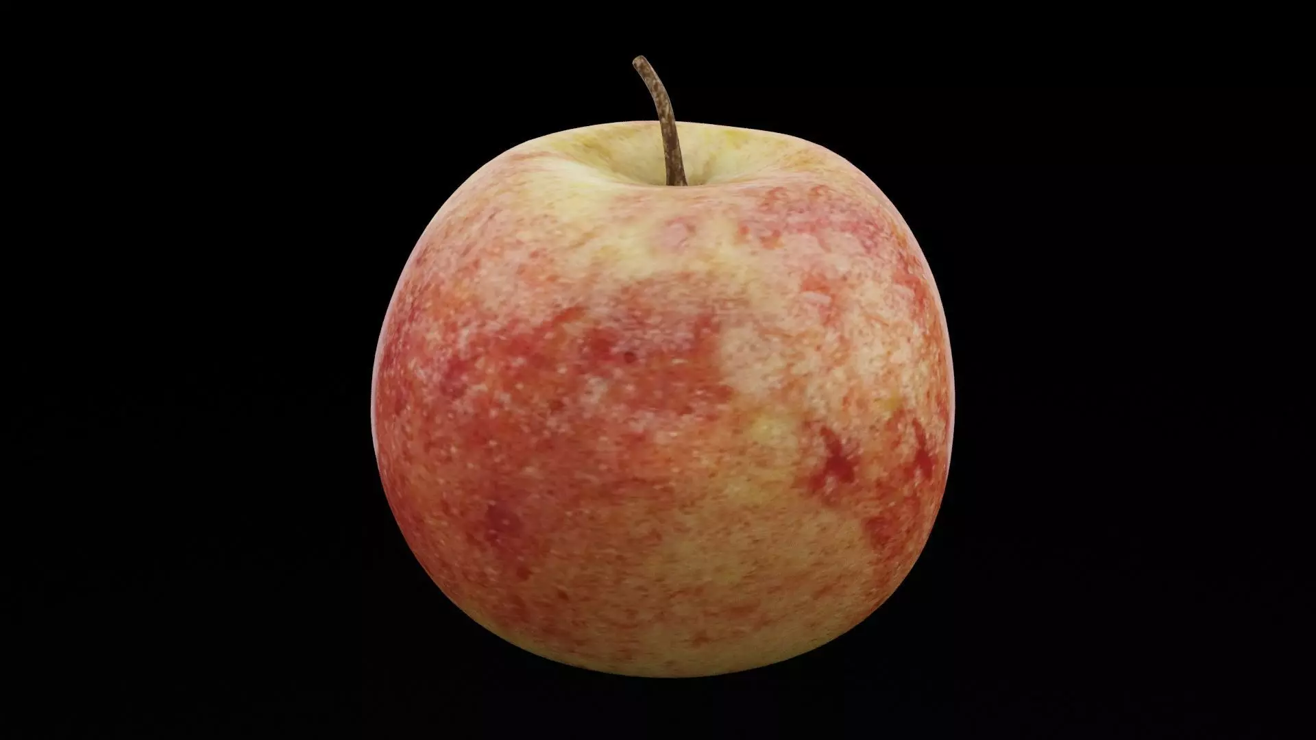 Red Apple Fruit Low-poly 3D model