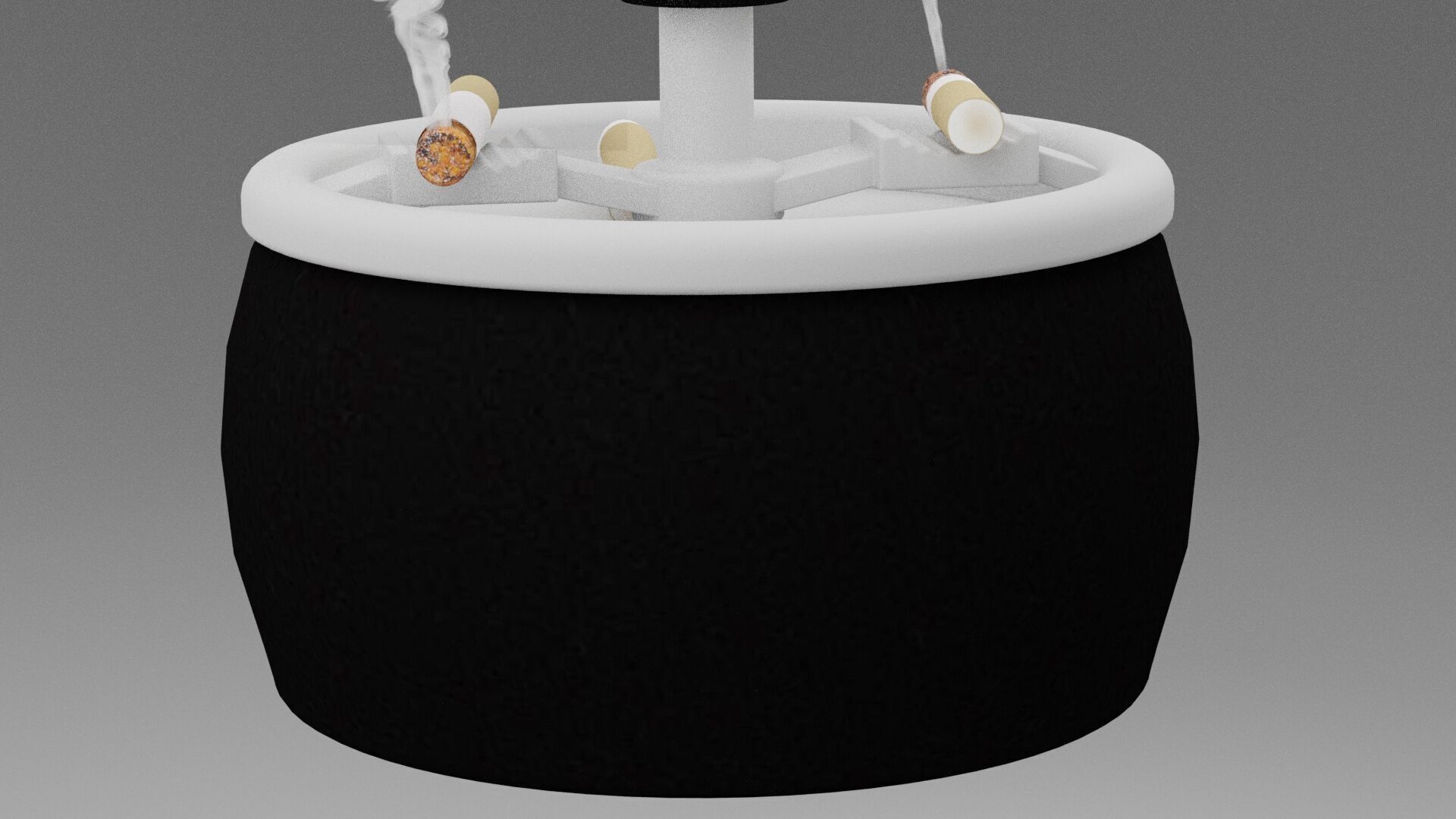 Ash Spinning Tray Ashtray Set 3D model_4