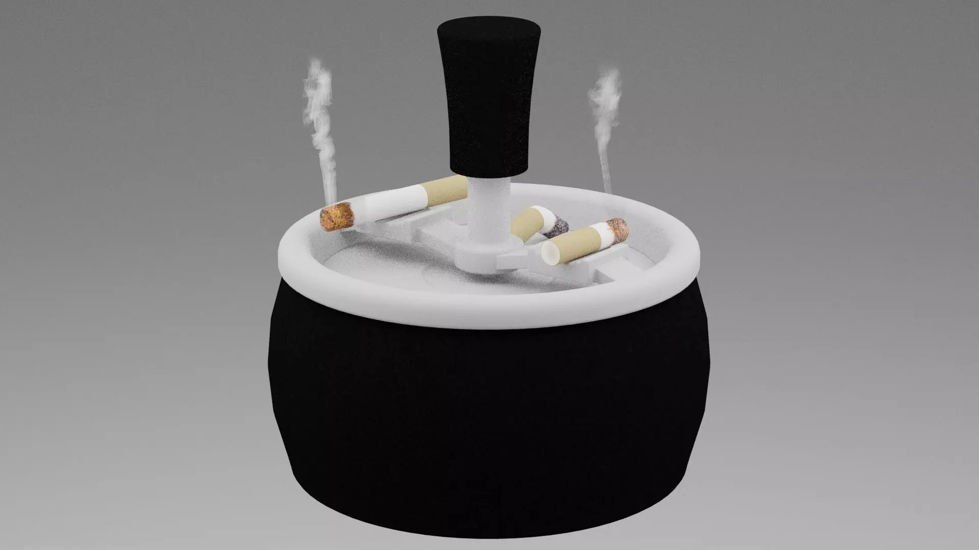 Ash Spinning Tray Ashtray Set 3D model_0
