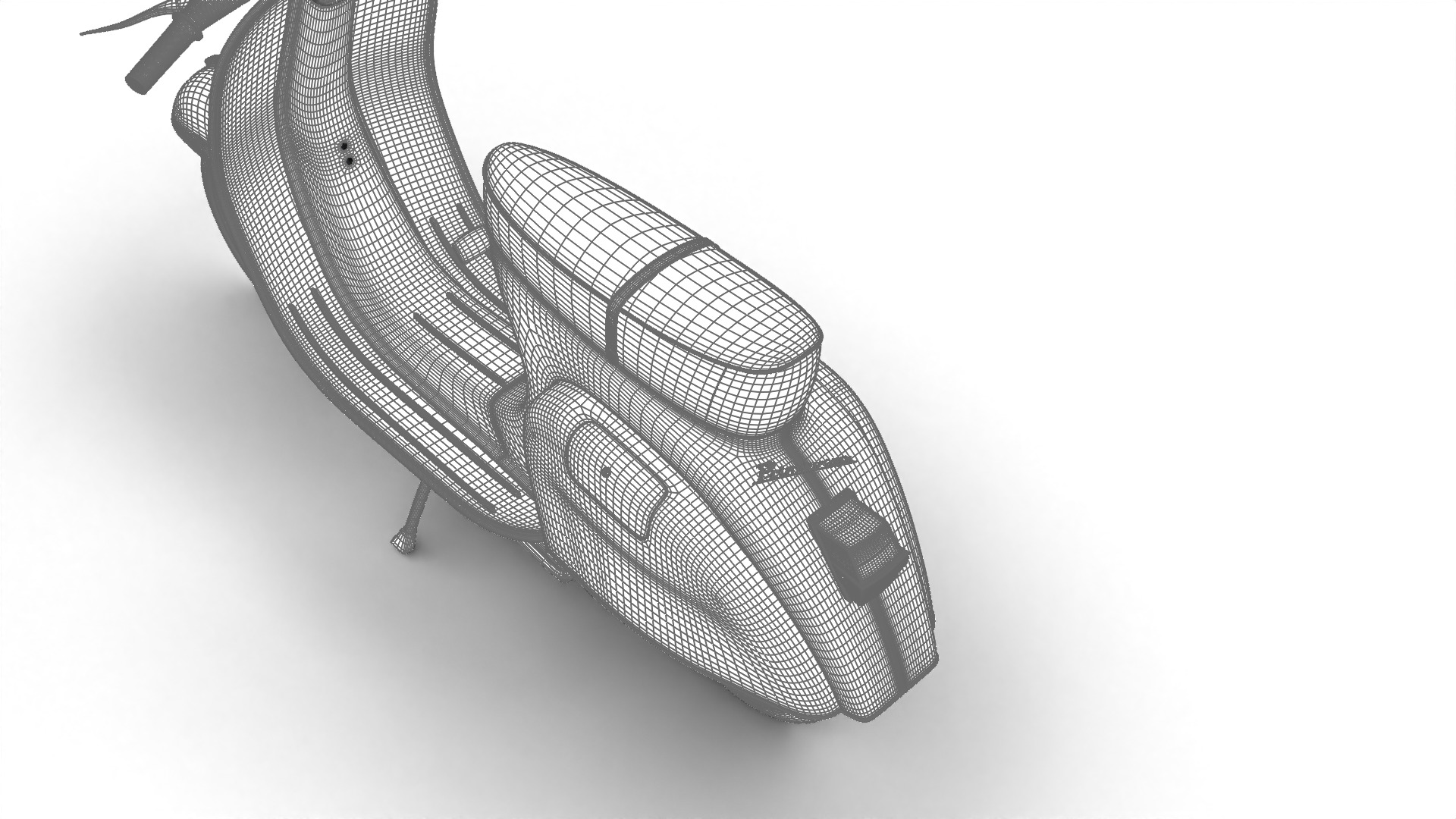 Vespa 125 1967 3d model 3D model_34