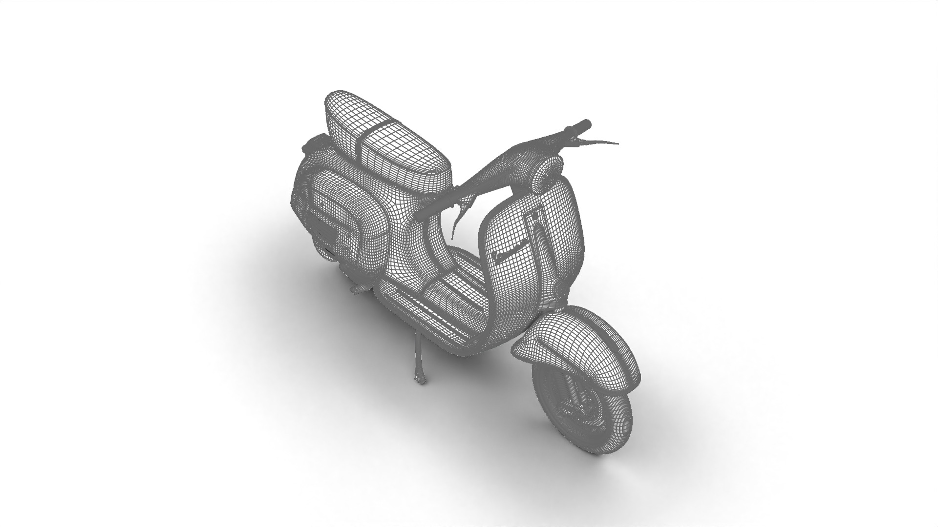 Vespa 125 1967 3d model 3D model_33