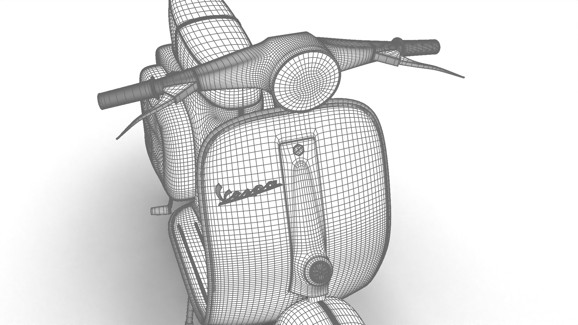 Vespa 125 1967 3d model 3D model_30