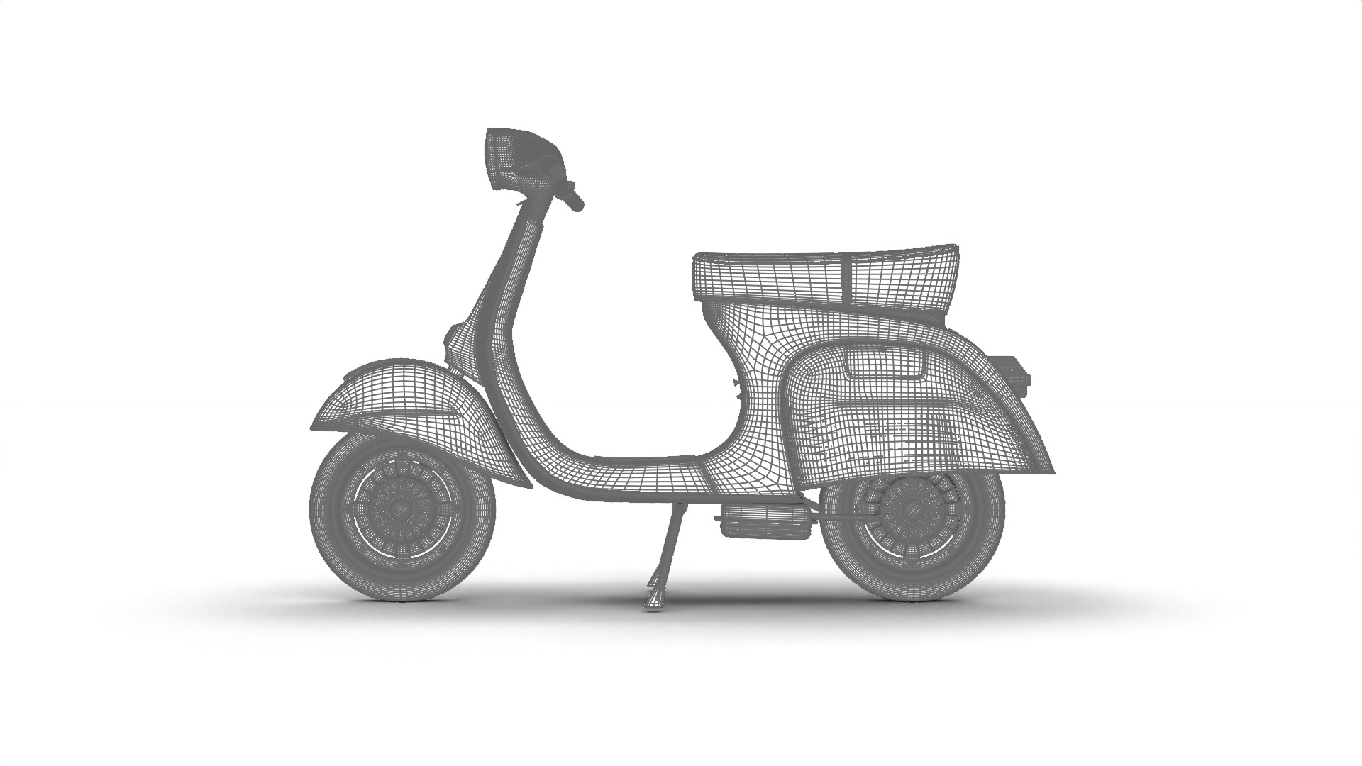Vespa 125 1967 3d model 3D model_35
