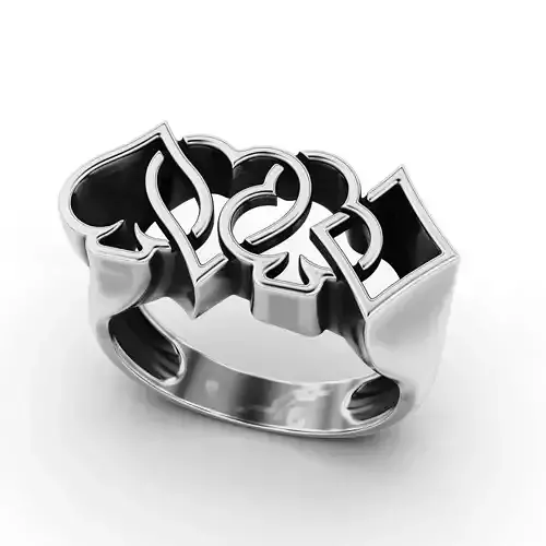 Ace of Spades Poker Ring