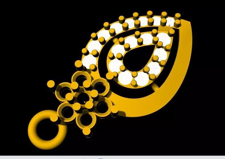 Studs Earrings 3dm file Free 3D print model