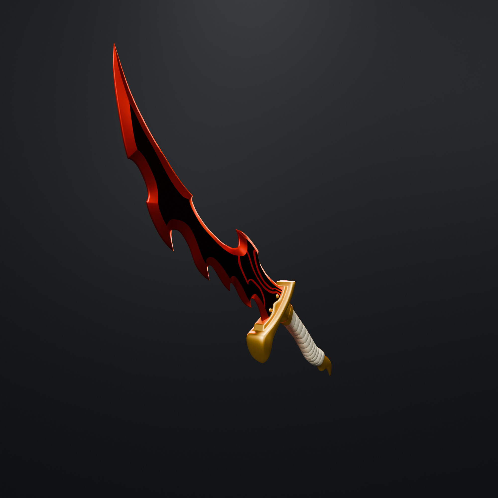 Knight Killer from Solo leveling  Low-poly 3D model_2