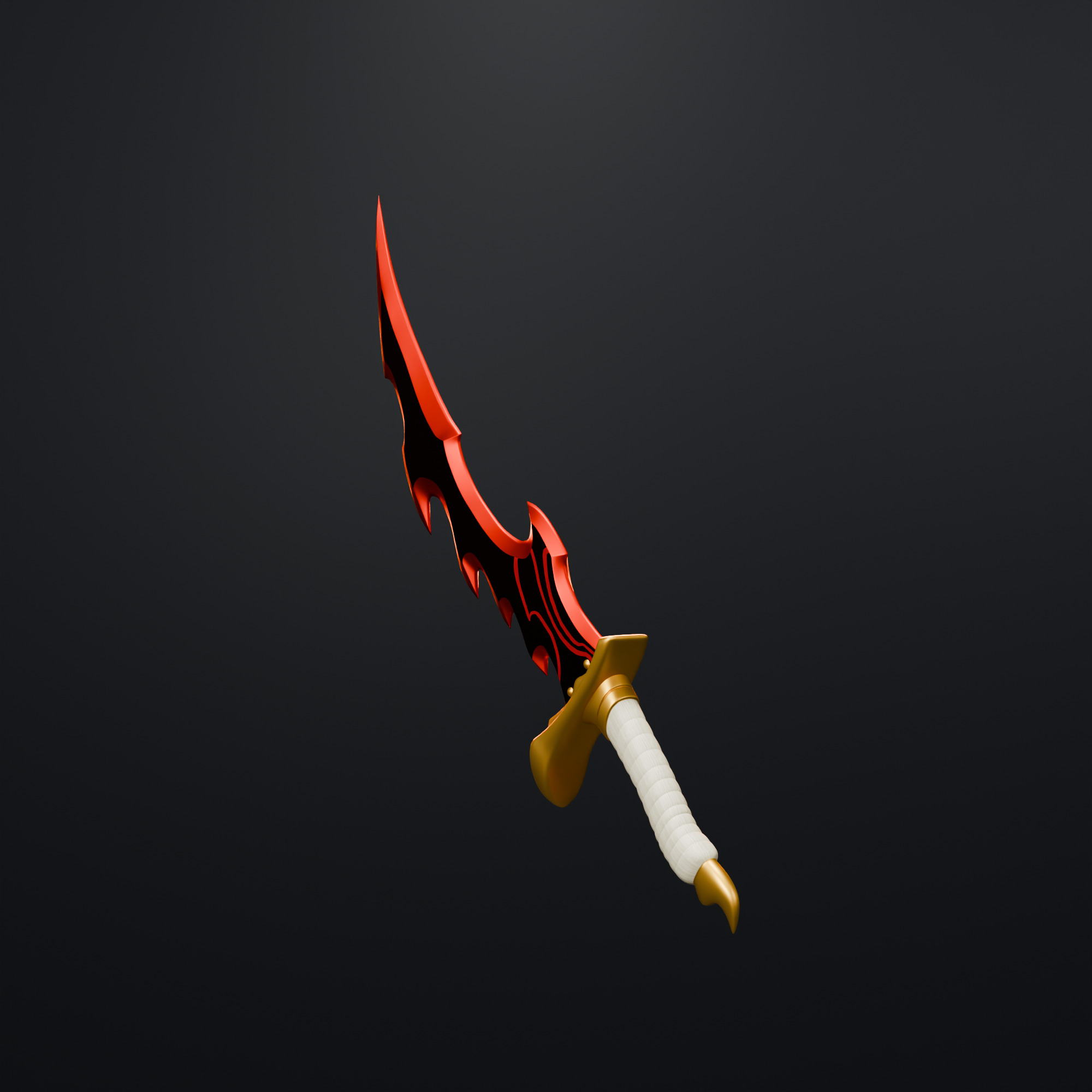 Knight Killer from Solo leveling  Low-poly 3D model_3