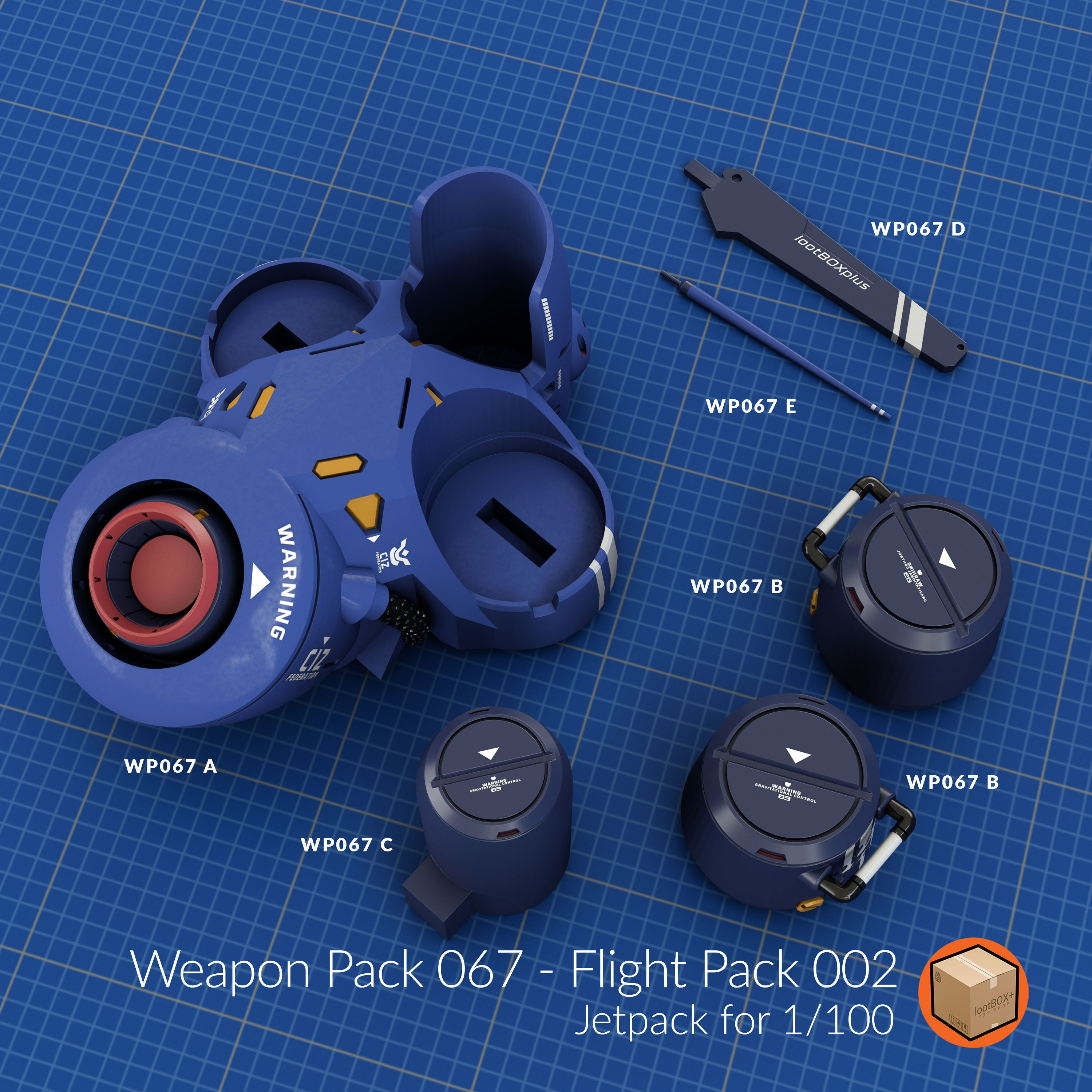 WEAPON PACK 067 3D print model_4