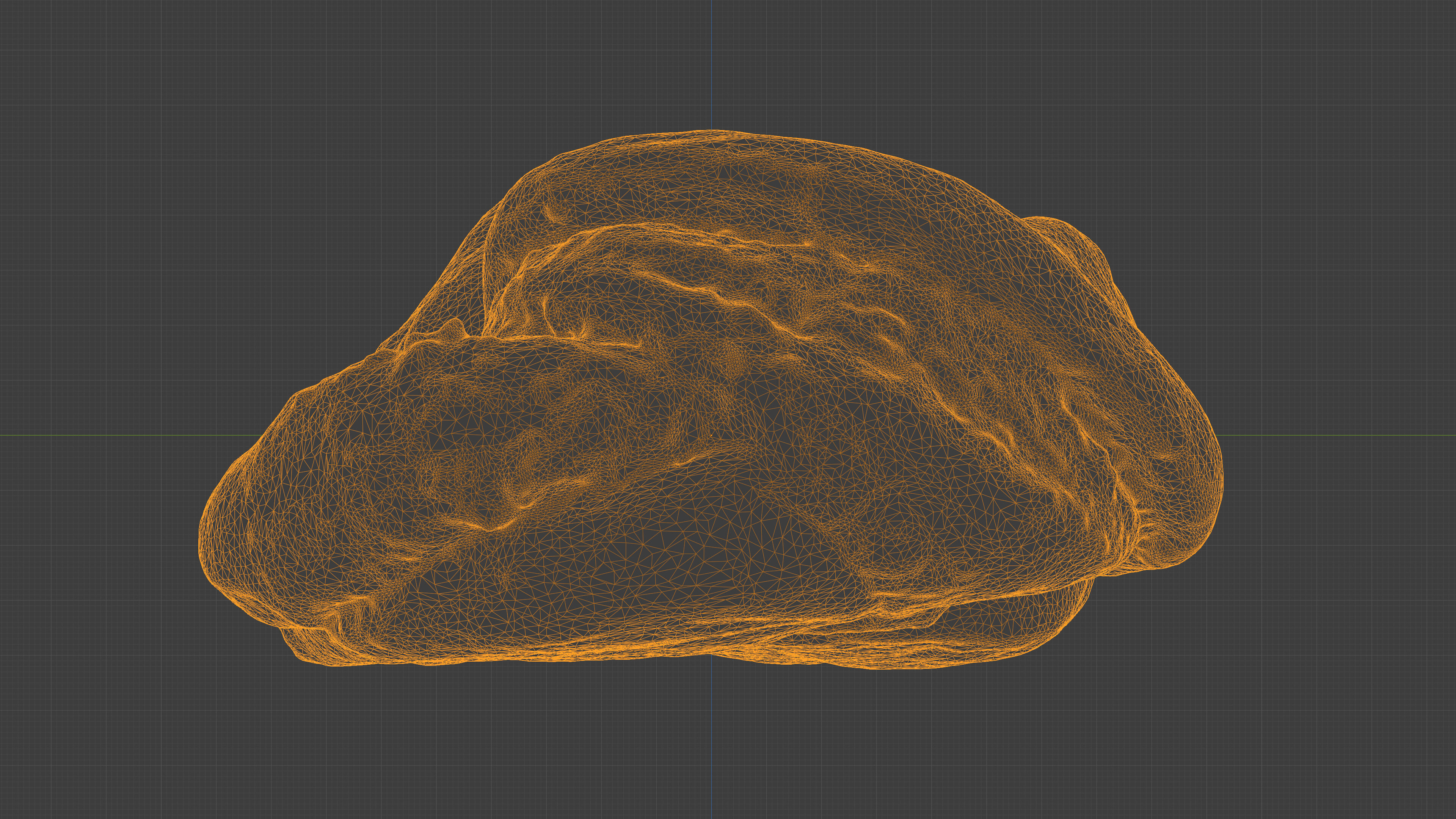 Photorealistic 3D scan of sweet poppy seed bun roll Low-poly 3D model_26