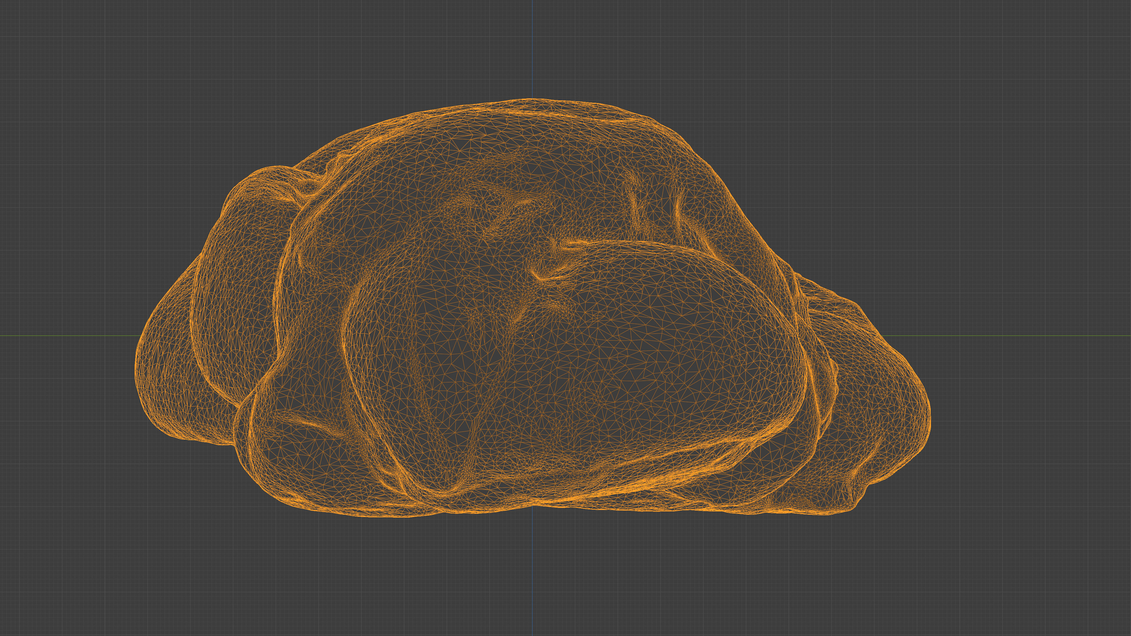 Photorealistic 3D scan of sweet poppy seed bun roll Low-poly 3D model_25