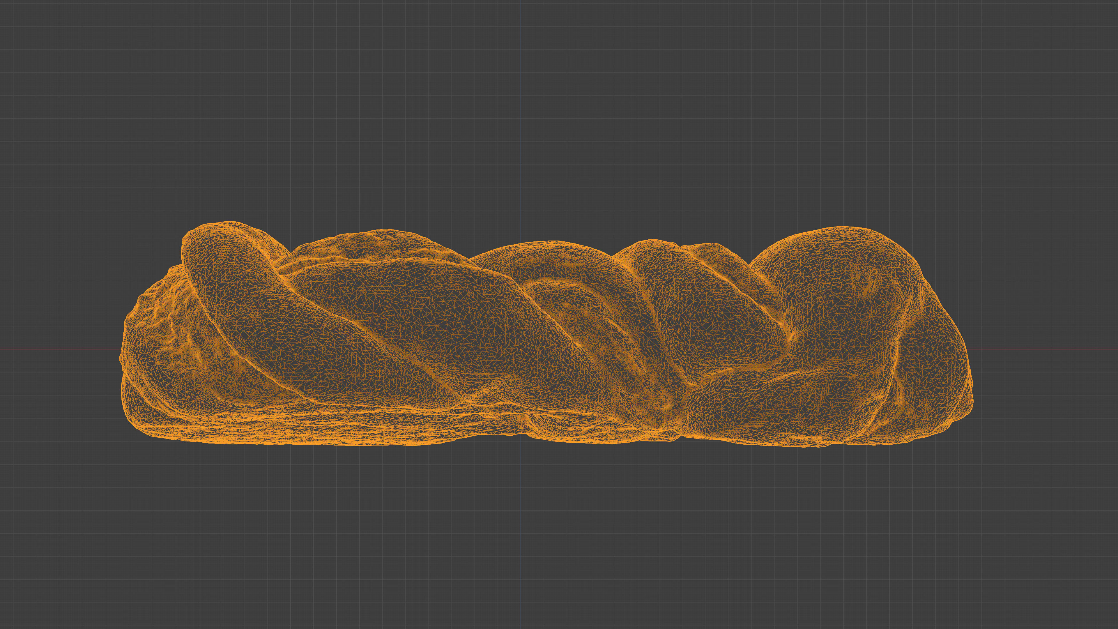 Photorealistic 3D scan of sweet poppy seed bun roll Low-poly 3D model_22