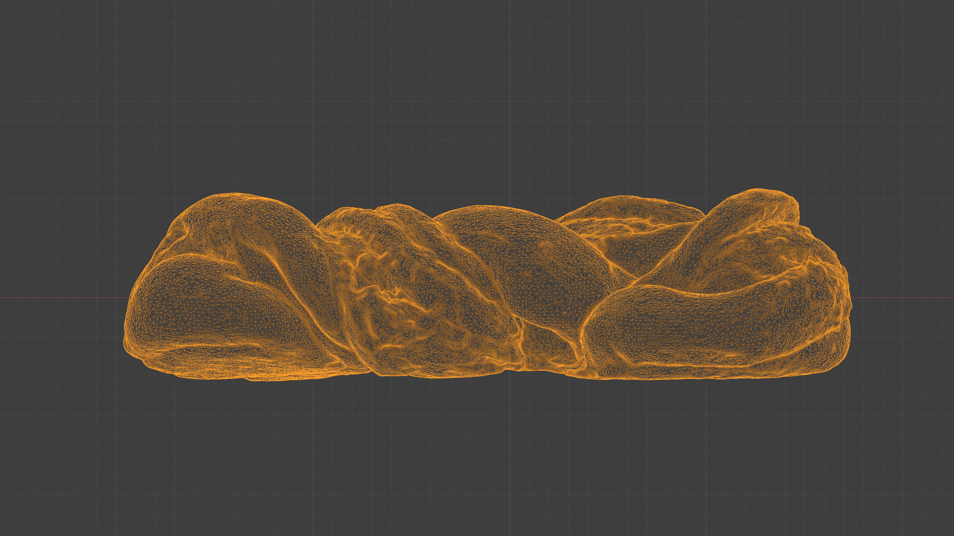 Photorealistic 3D scan of sweet poppy seed bun roll Low-poly 3D model_21