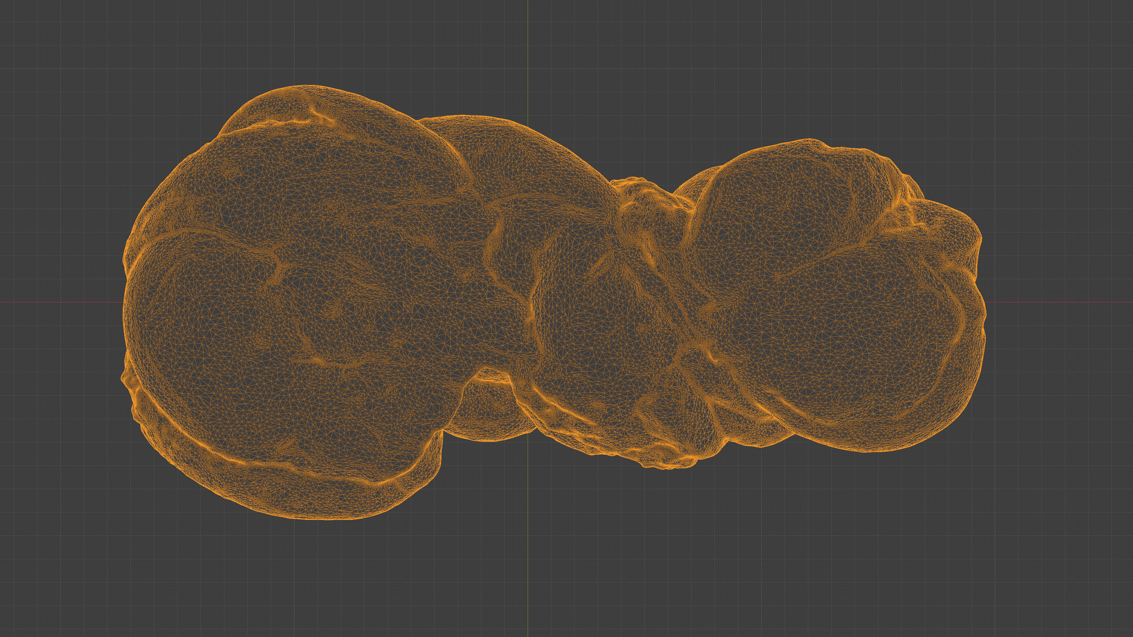 Photorealistic 3D scan of sweet poppy seed bun roll Low-poly 3D model_24