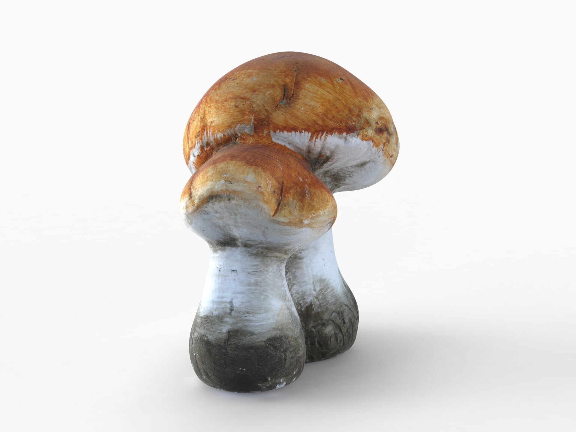 FAIRY MUSHROOM FIGURINE Low-poly 3D model_3