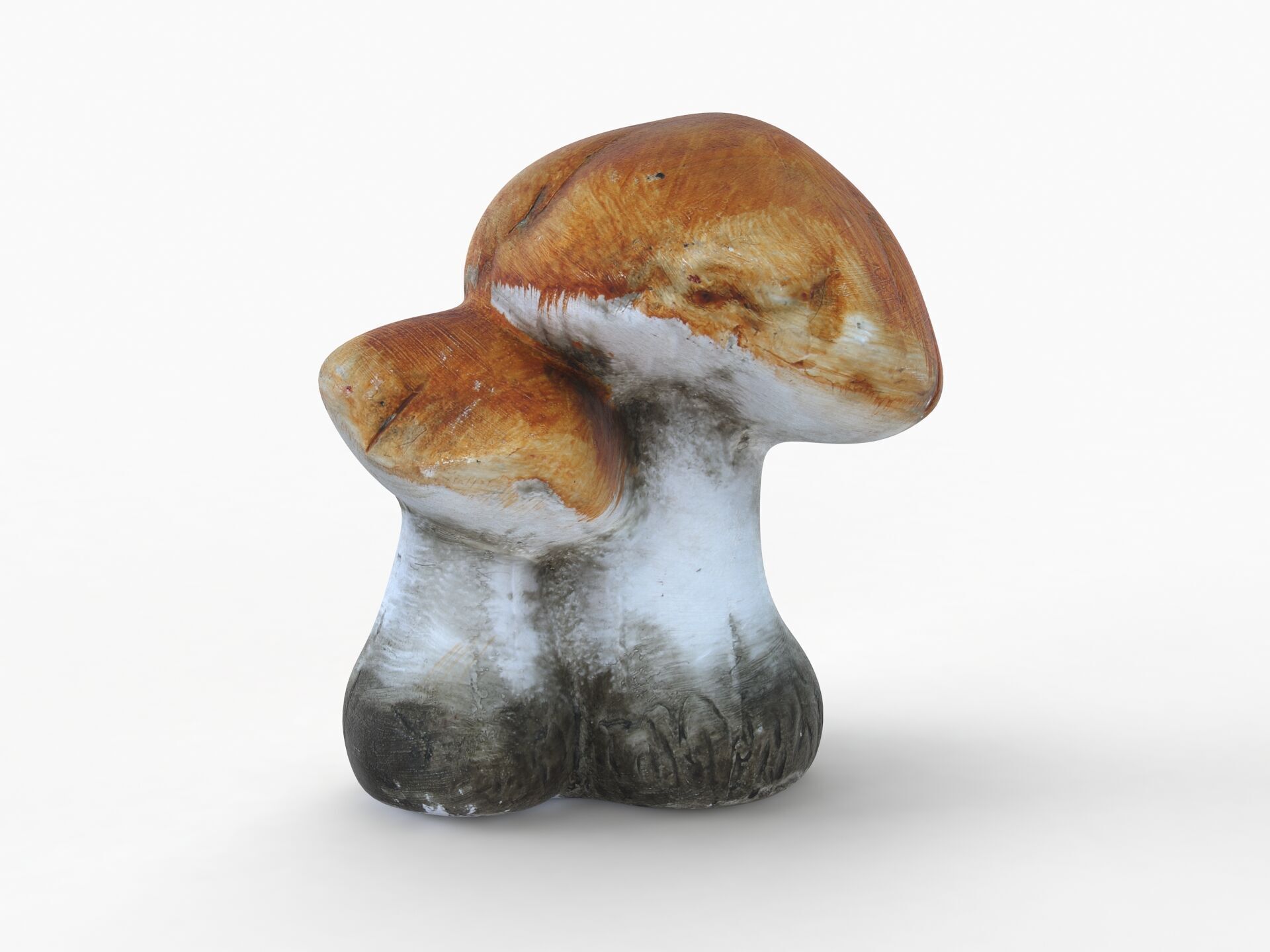 FAIRY MUSHROOM FIGURINE Low-poly 3D model_2