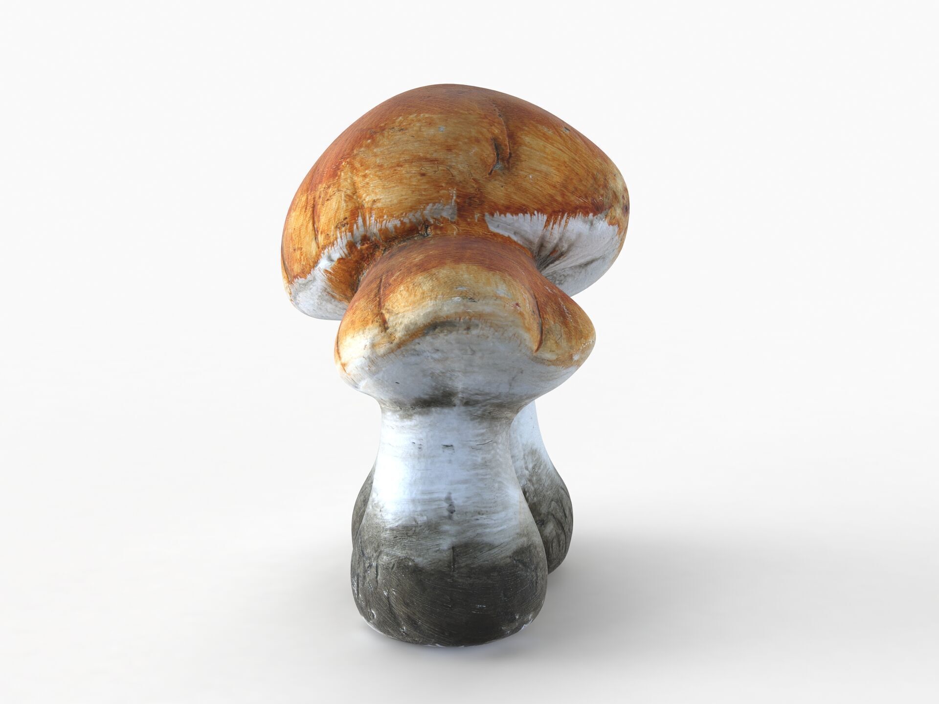 FAIRY MUSHROOM FIGURINE Low-poly 3D model_4