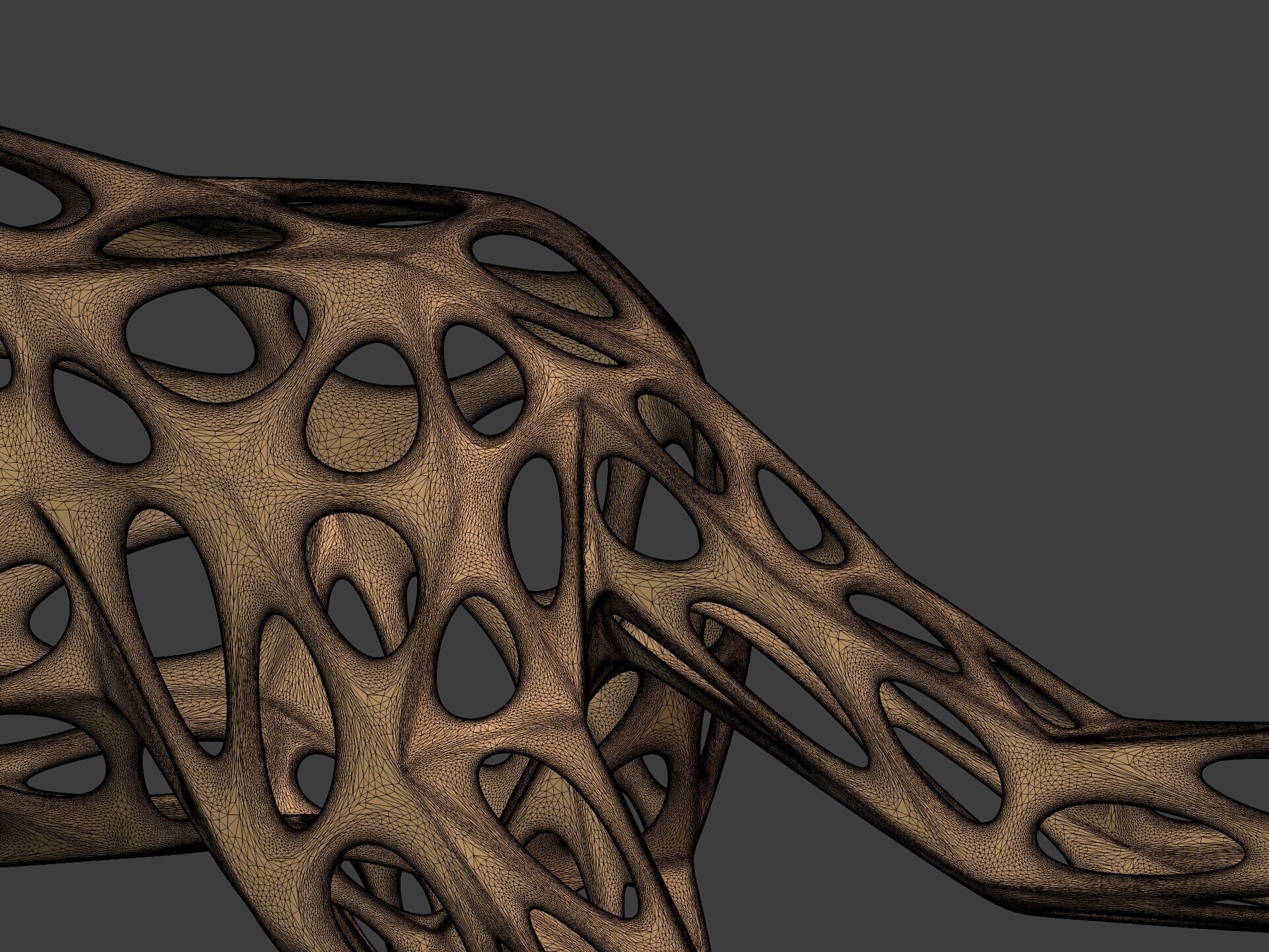 Abstract Snow Leopard Statue - Figurine 3D print model_20