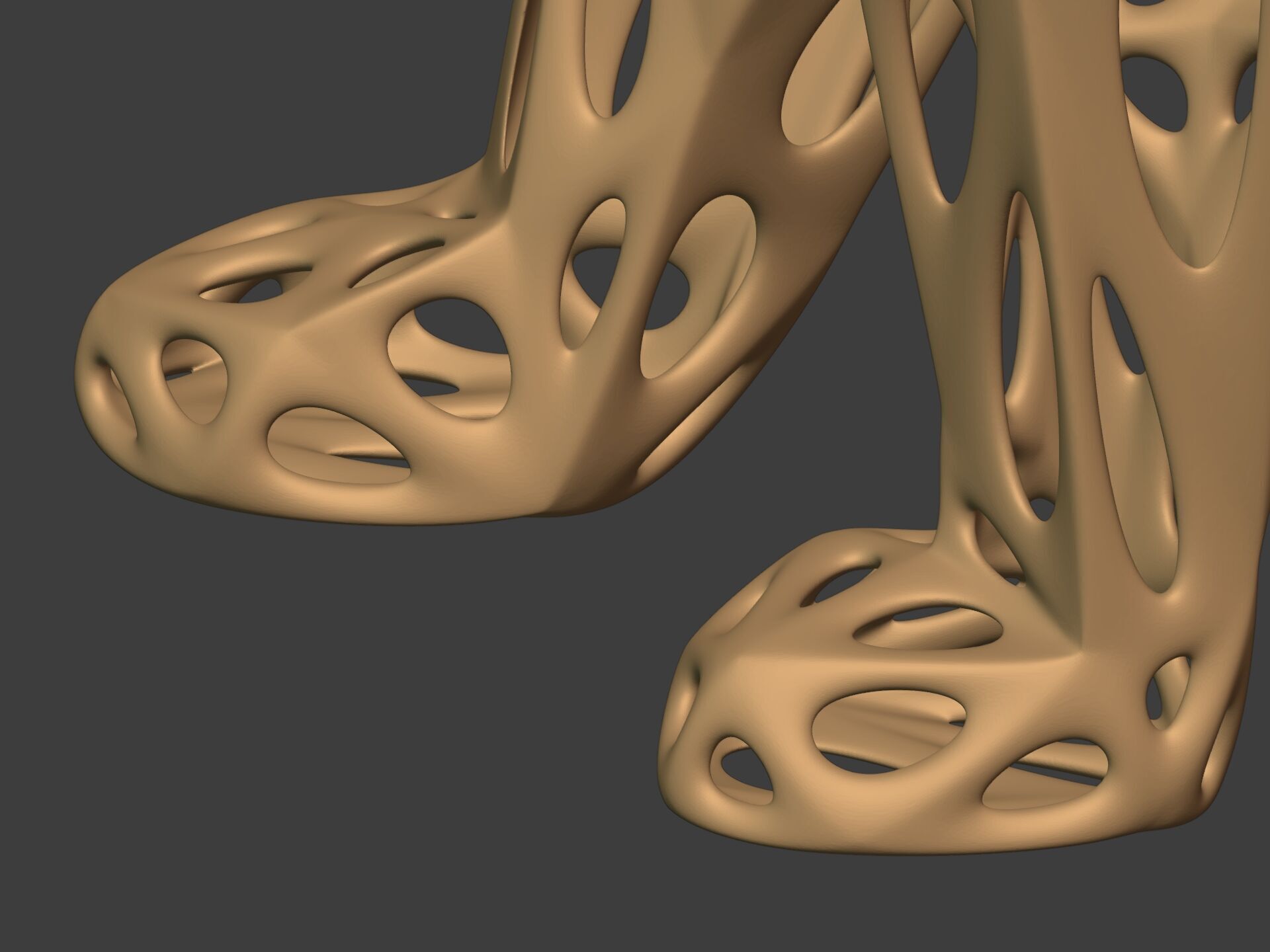 Abstract Snow Leopard Statue - Figurine 3D print model_15