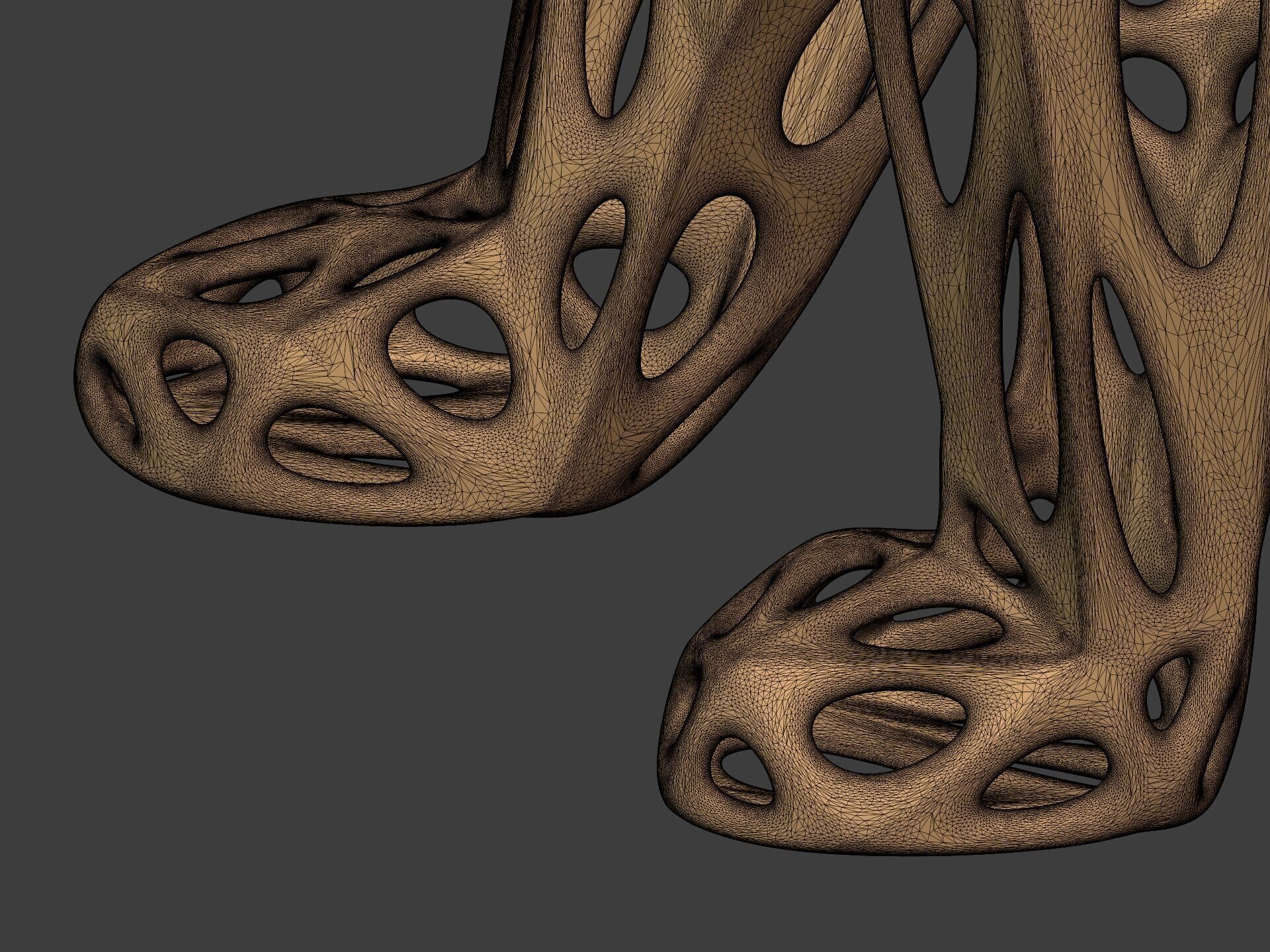 Abstract Snow Leopard Statue - Figurine 3D print model_16