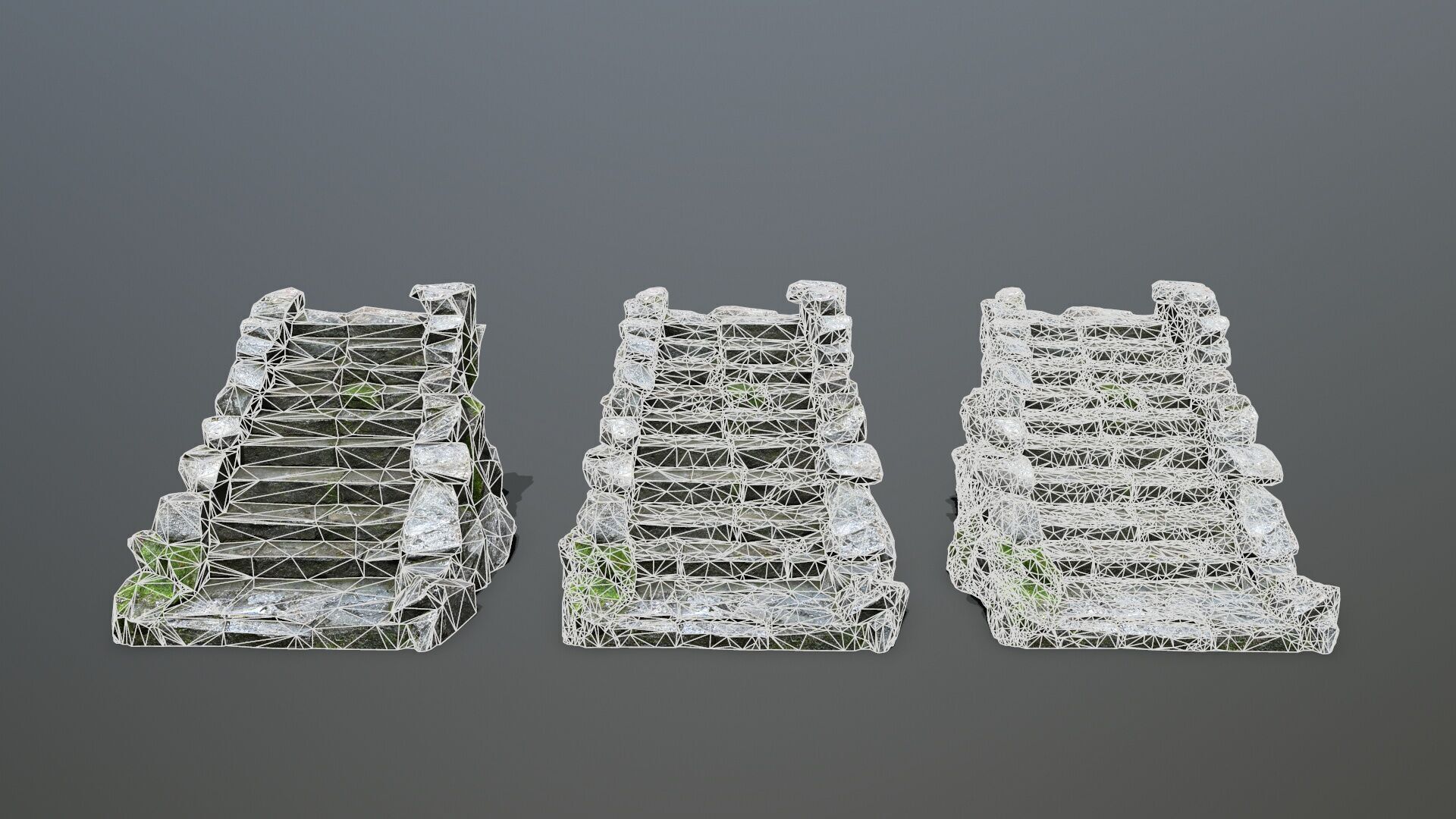 stairs Low-poly 3D model_15