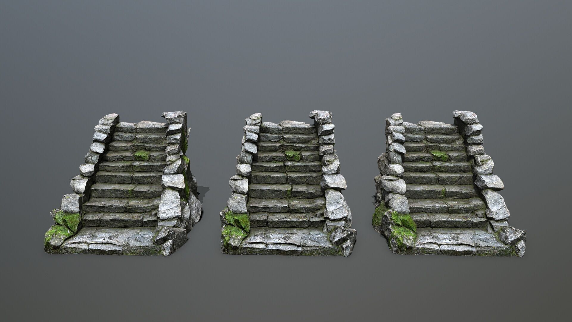 stairs Low-poly 3D model_14