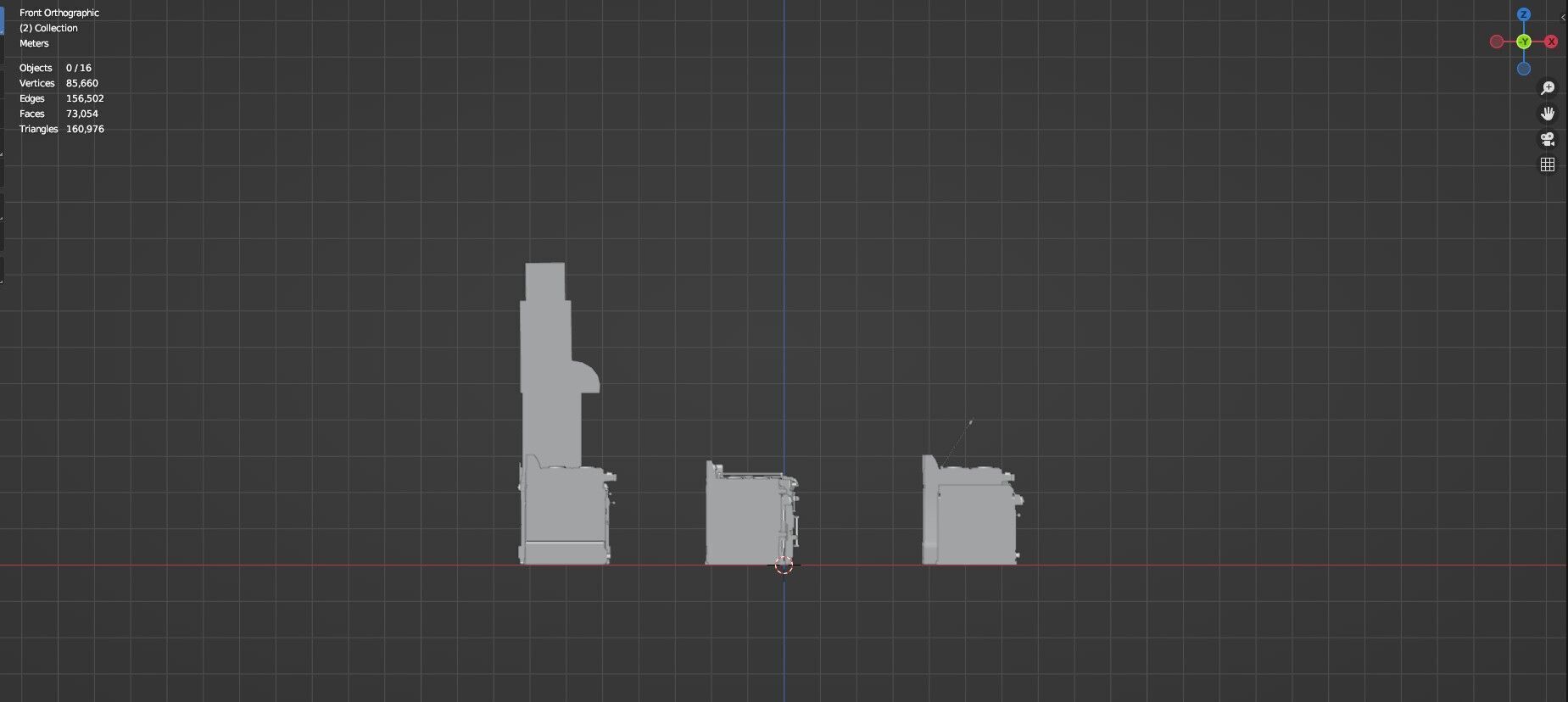 Low Poly 15 Gas Stoves Pack - Game Ready - Untextured Low-poly 3D model_25