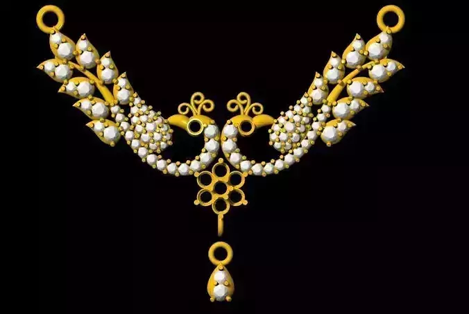 Peacock Tanmaniya pendant 3dm file 