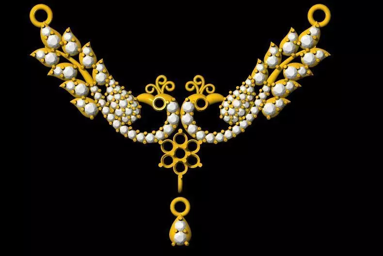 Peacock Tanmaniya pendant 3dm file  3D print model_0