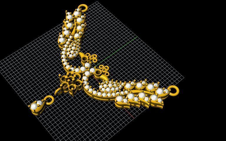 Peacock Tanmaniya pendant 3dm file  3D print model_2