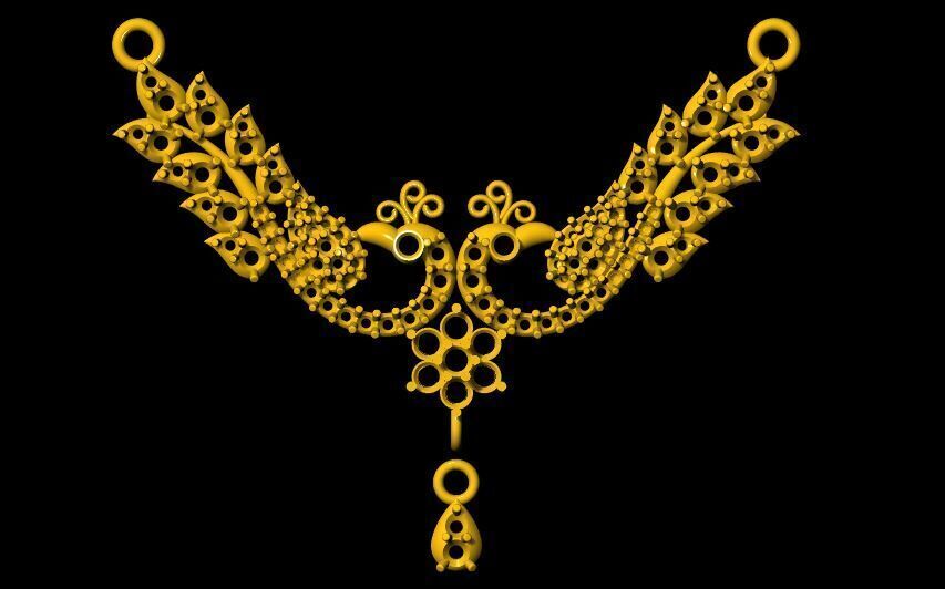 Peacock Tanmaniya pendant 3dm file  3D print model_1