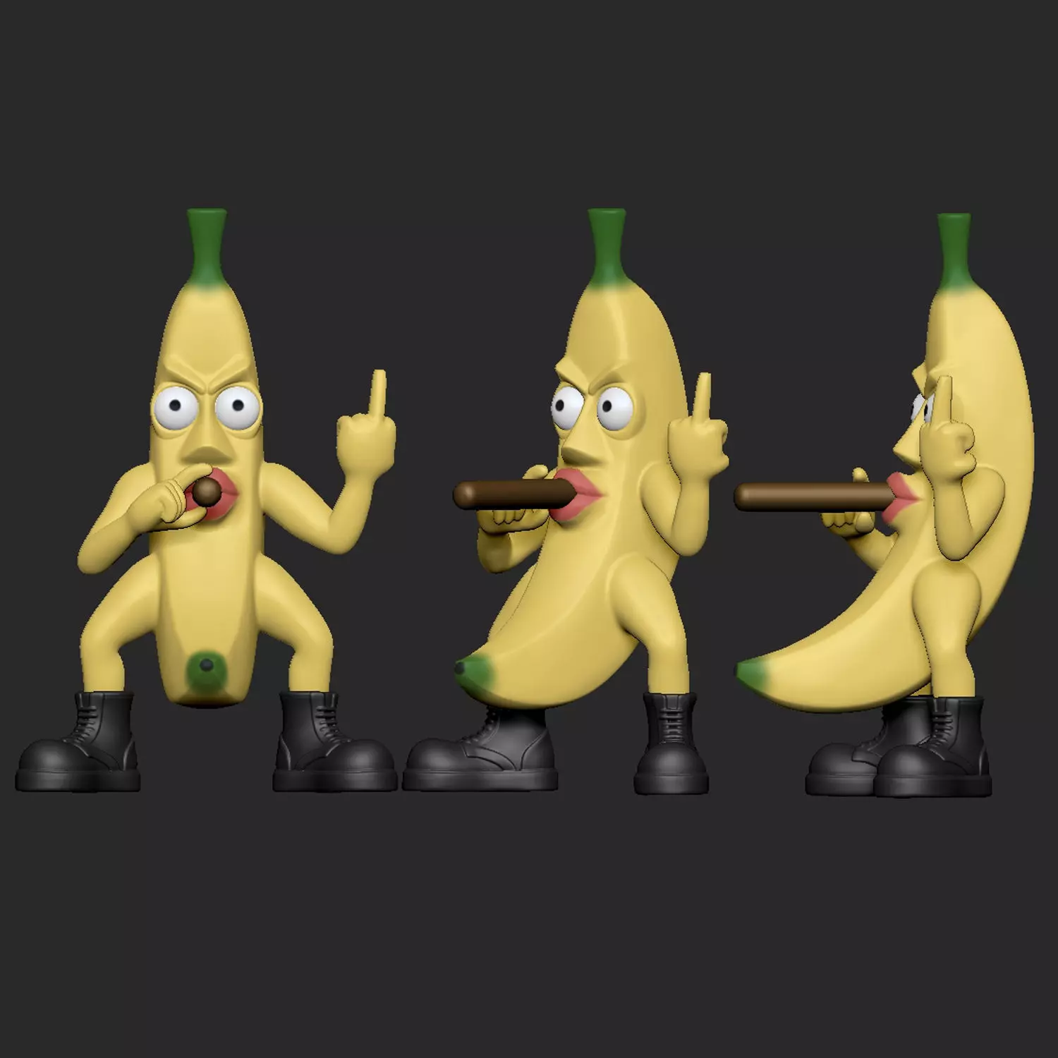 Mr Banana 3D print model_0