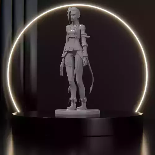 Jinx figure - Arcade - League of Legends  Free 3D model