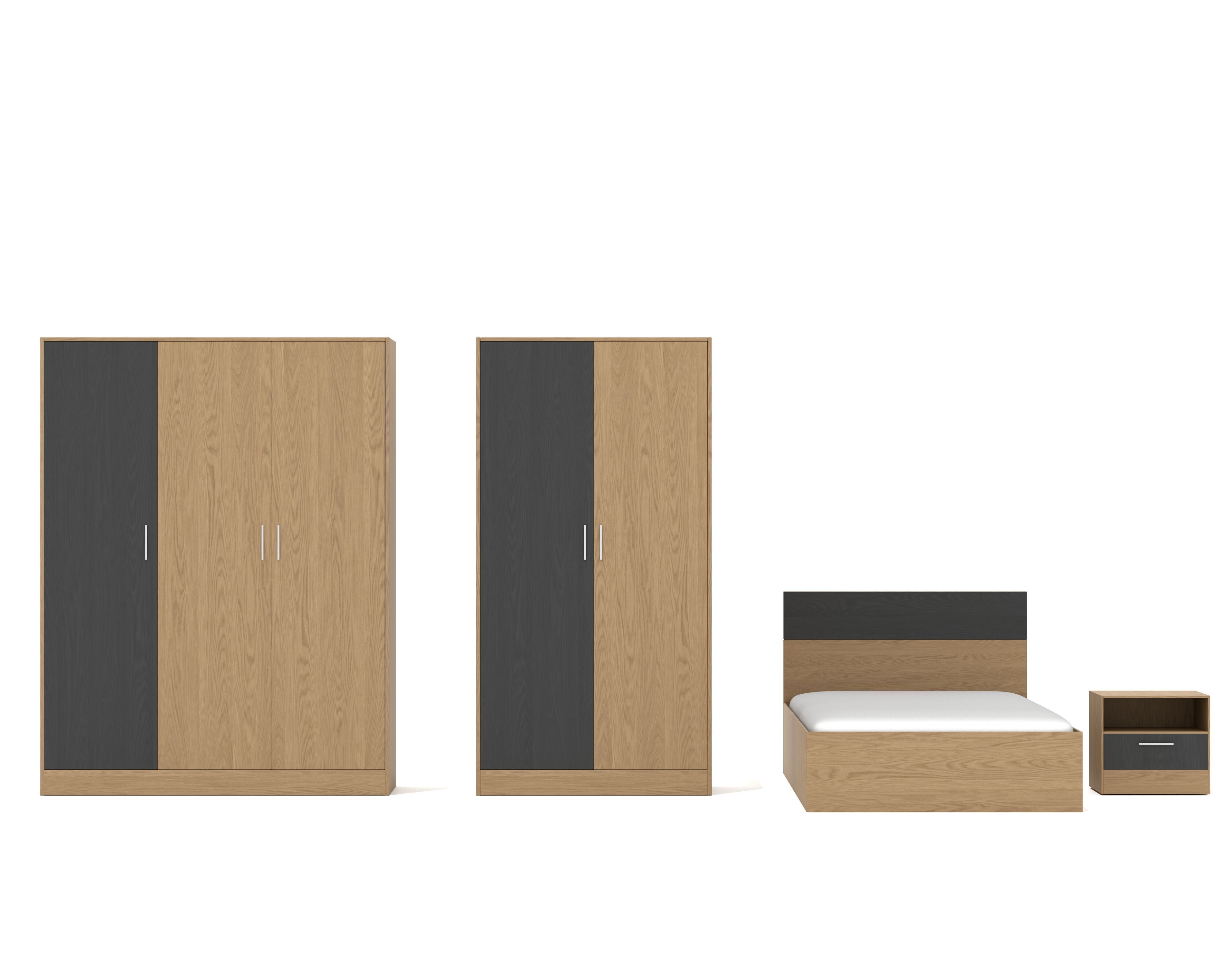 Furniture set Low-poly 3D model_1