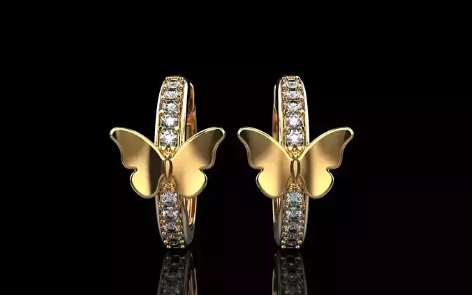 Butterfly earring model 959