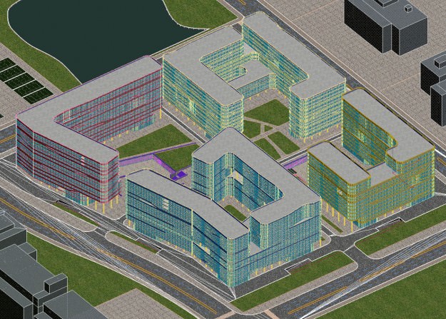 Building office in shanghai 3D model_5
