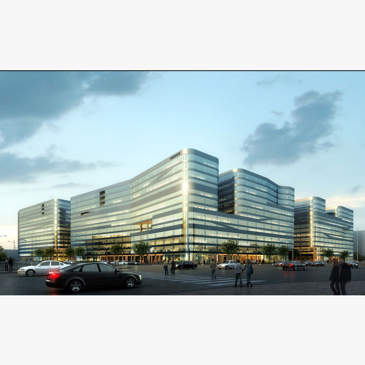 Building office in shanghai 3D model_6