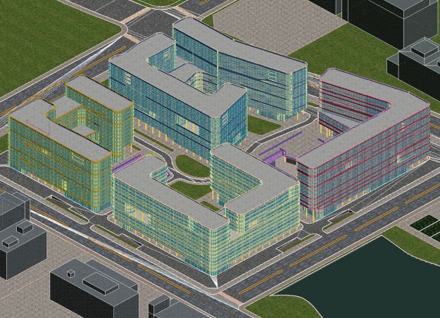 Building office in shanghai 3D model_4