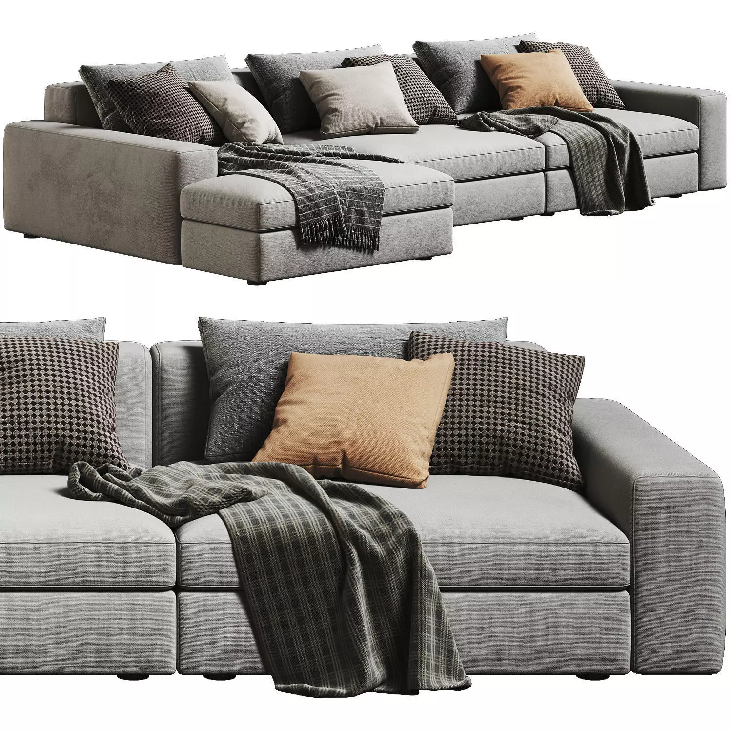 Dune Chaise Longue Sofa 3D model_0