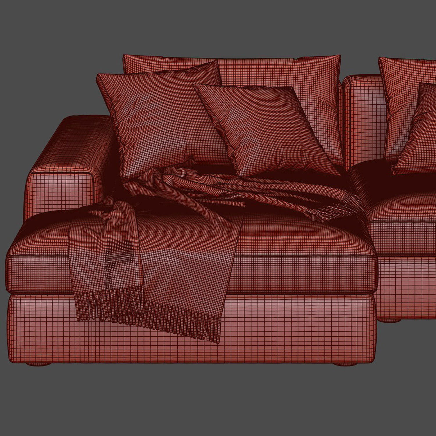 Dune Chaise Longue Sofa 3D model_4