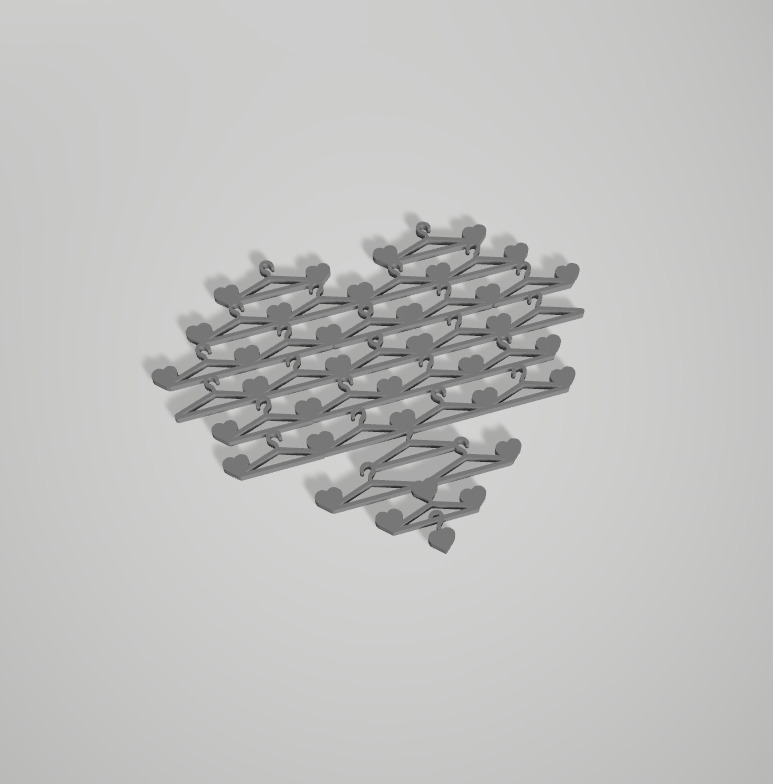 Prismatic Shop Heart WallArt 3D print model_3